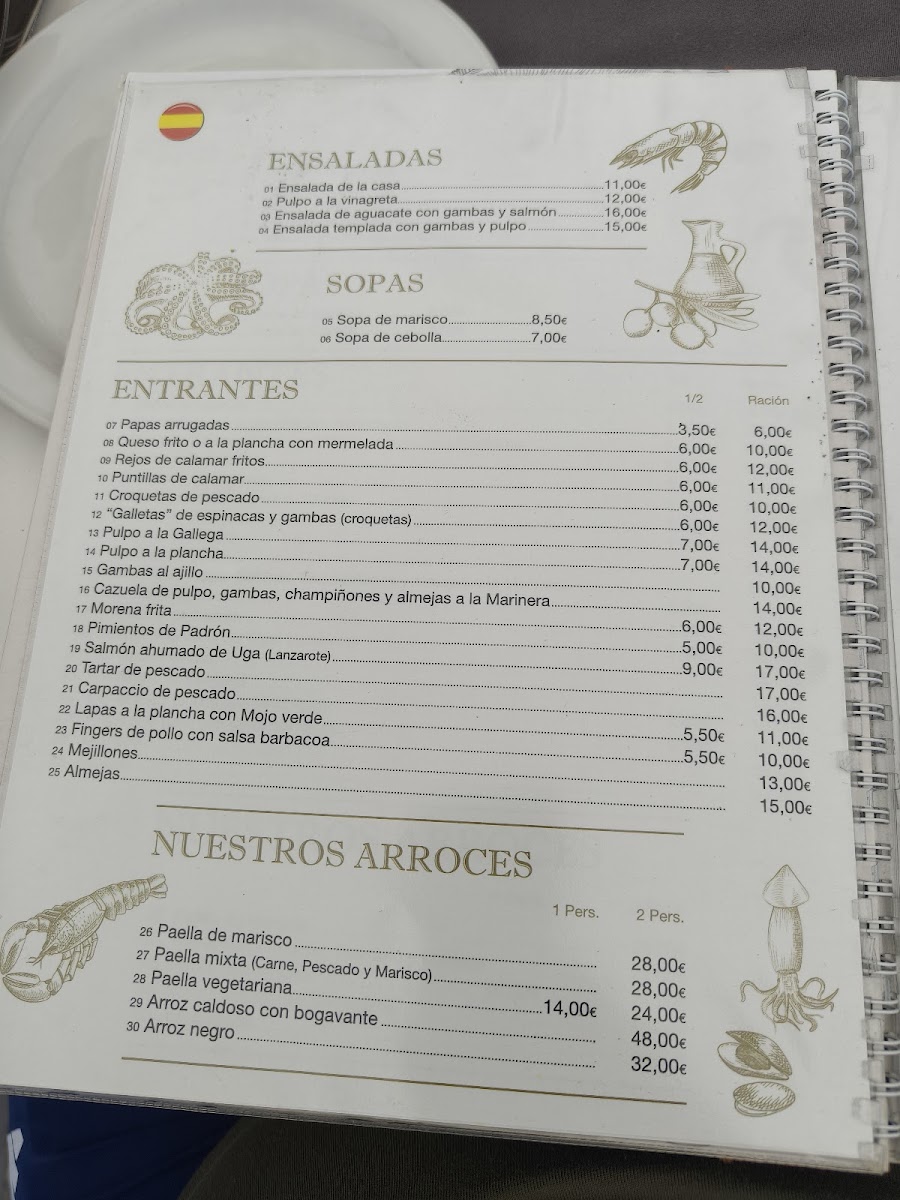 Menu Restaurante Gregorio El Pescador-4